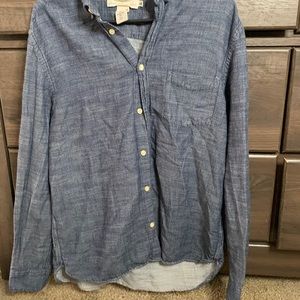 Denim button down